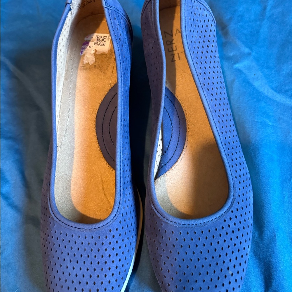 Naturalizer Blue Wedges with Modern Comfort